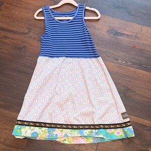 Matilda Jane striped Blue and Floral Kids Dress